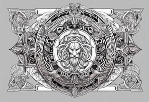 Norse god symbols tattoo idea