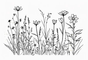 wildflowers tattoo idea
