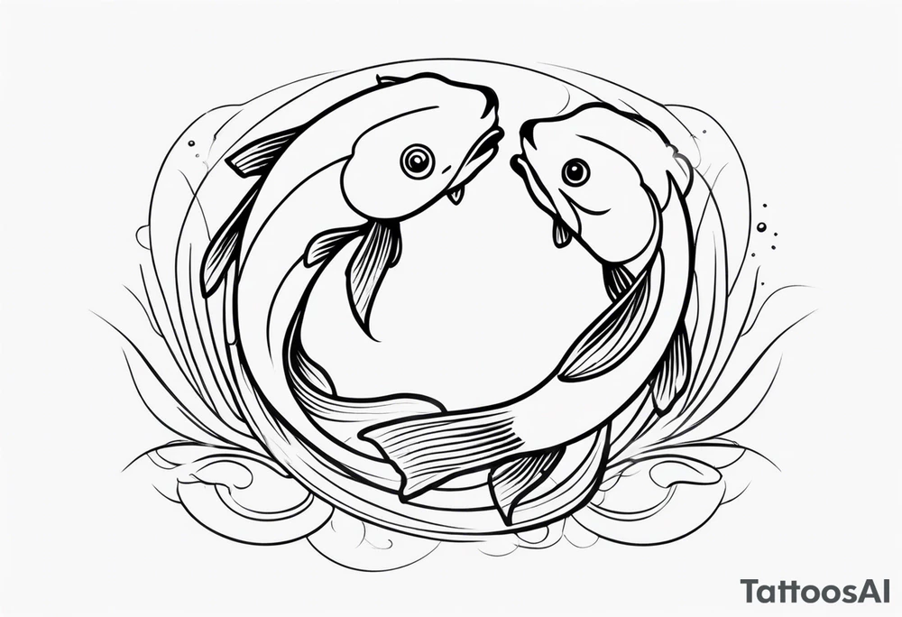 Pisces koi fish tattoo idea