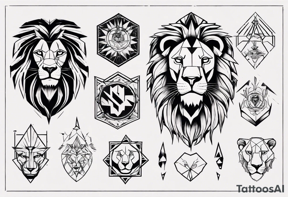 Un lion tattoo idea