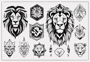 Un lion tattoo idea