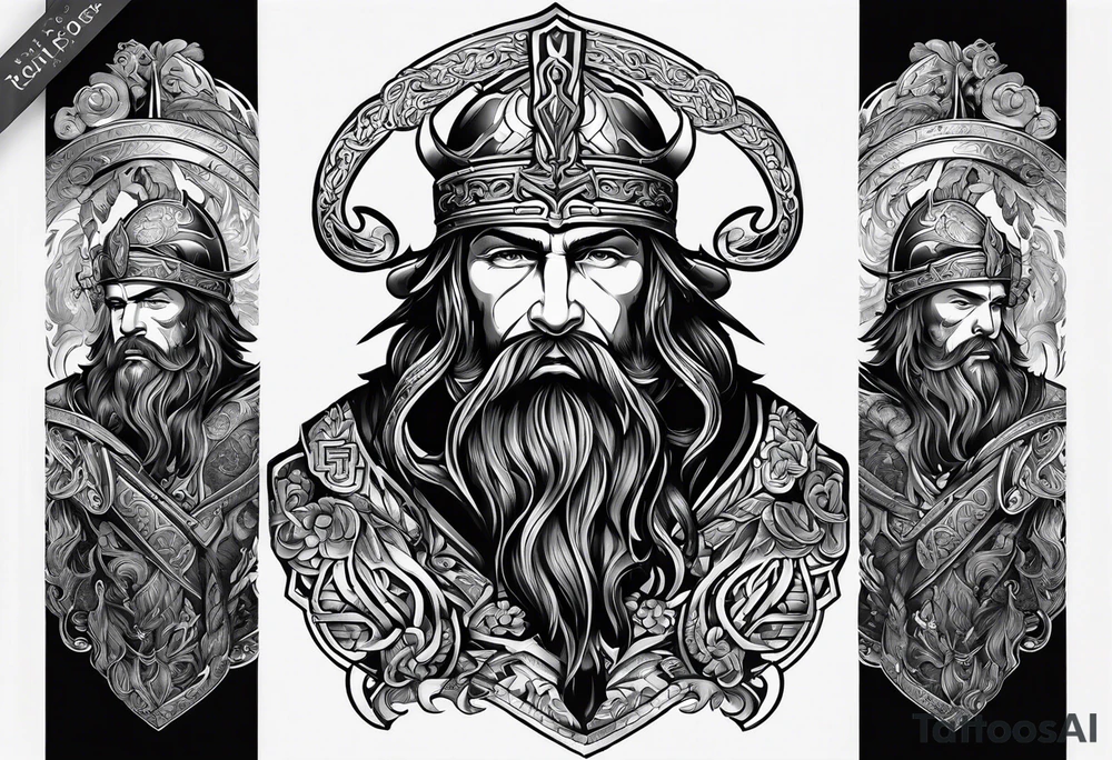 Irish warrior tattoo idea