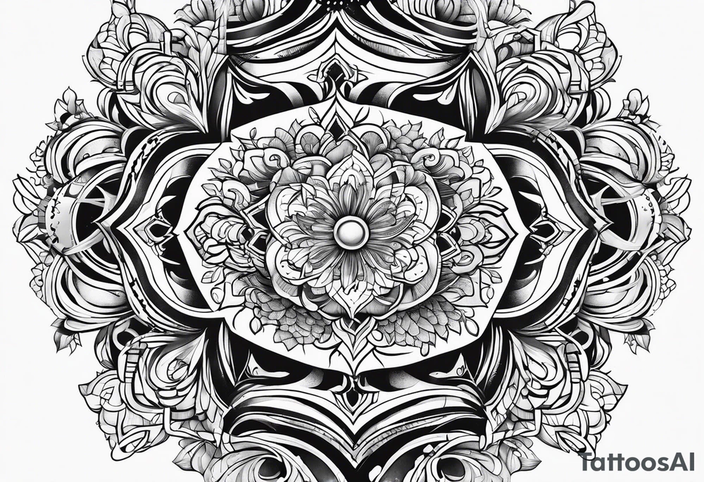 Line Vertical tattoo idea