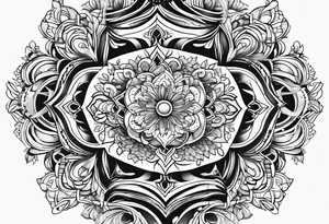Line Vertical tattoo idea