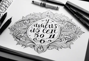 Psalms 56:11 tattoo idea
