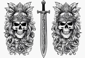 Sword elaborate tattoo idea