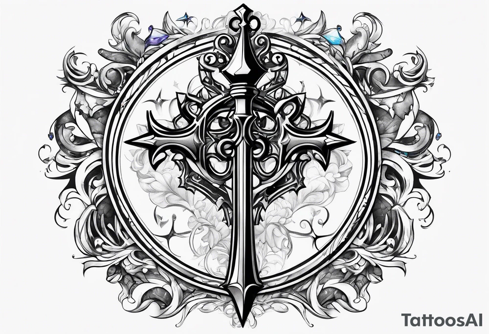 Kingdom Hearts Keyblade tattoo idea