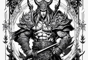 demonslayer anime tattoo idea