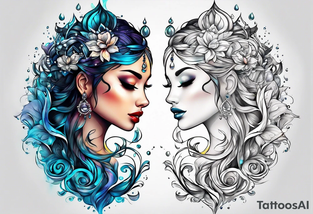 Water  drops tattoo idea