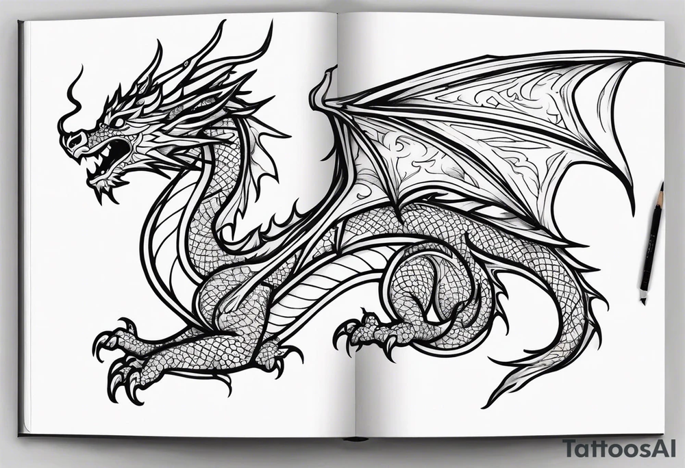 dragon tattoo idea