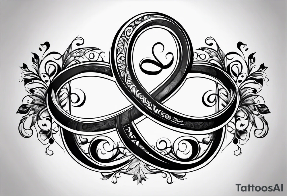 Infinity sign for spouses tattoo idea