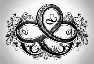 Infinity sign for spouses tattoo idea