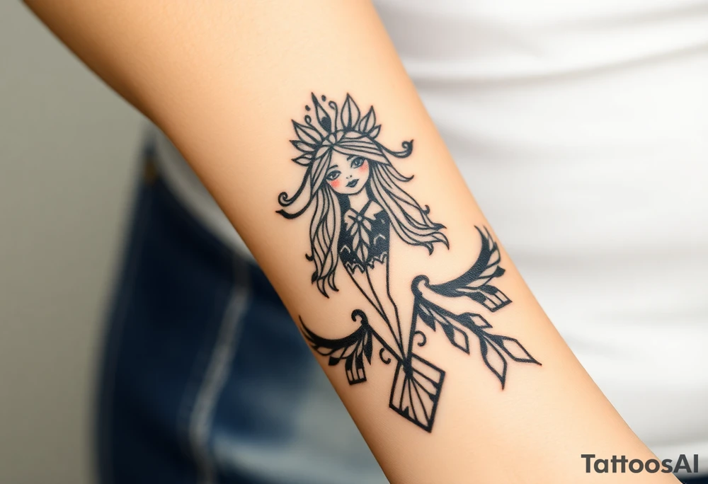 Asian Indian, Gemini, bratz doll tattoo idea