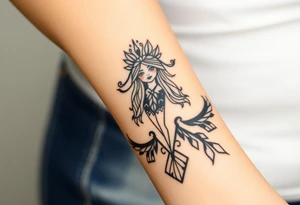 Asian Indian, Gemini, bratz doll tattoo idea