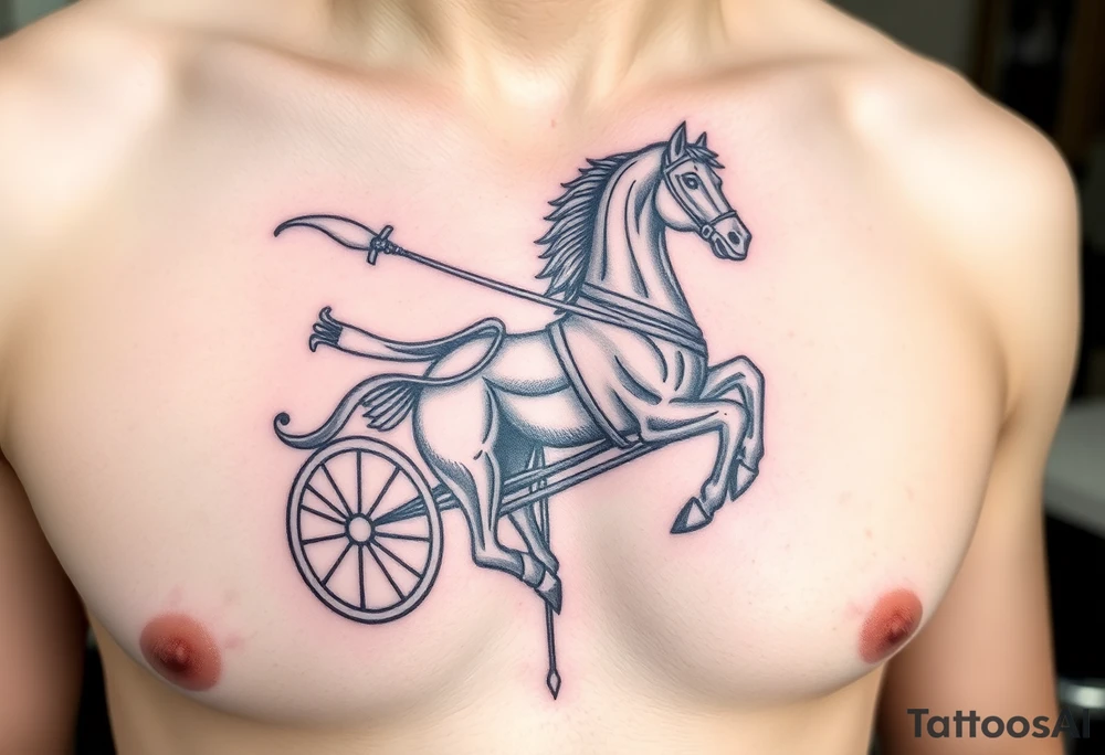 Chariot horse tattoo idea