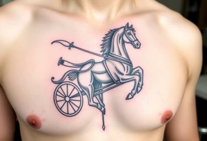 Chariot horse tattoo idea