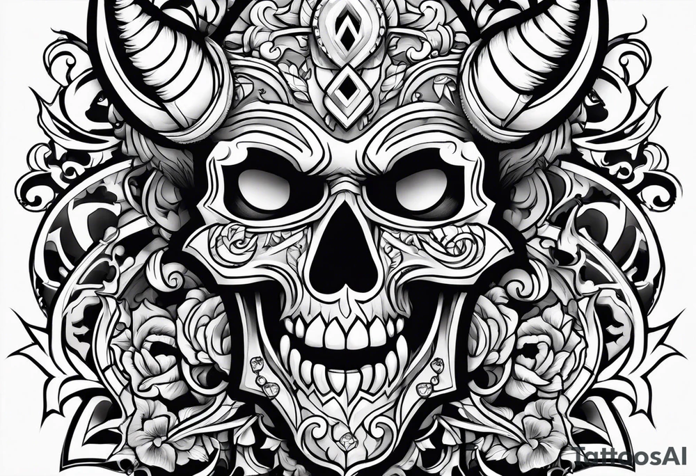 Devil stoned tattoo idea