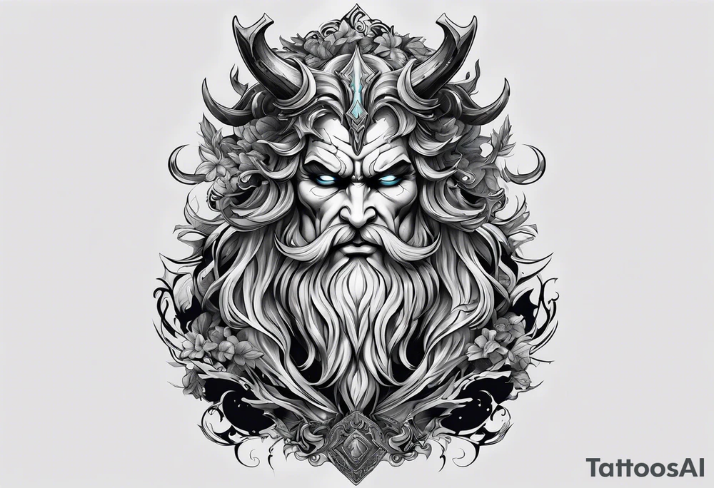 Backout tattoo of Hades tattoo idea