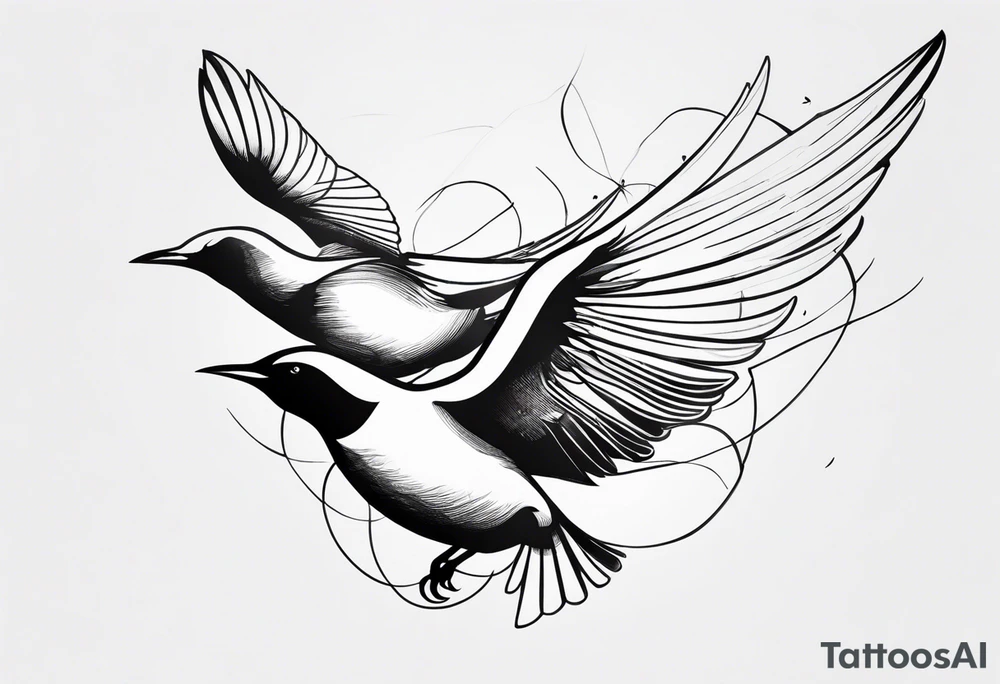Flying Birds tattoo idea