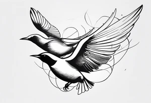 Flying Birds tattoo idea