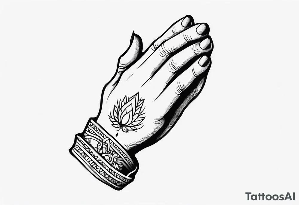 PRAYING HAND tattoo idea