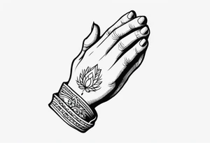 PRAYING HAND tattoo idea