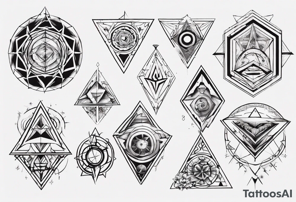 Geometrical tattoo idea