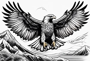 Flying Eagle tattoo idea