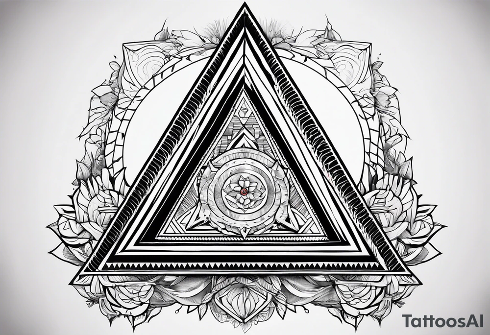 un triangulo simple sin adornos tattoo idea