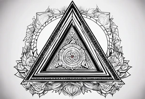 un triangulo simple sin adornos tattoo idea