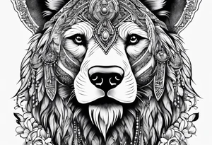 Bear Magi Medicine Man tattoo idea