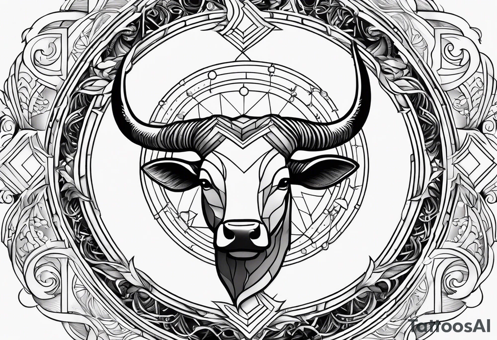Taurus sun Aquarius moon Scorpio rising tattoo idea