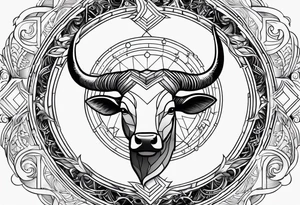 Taurus sun Aquarius moon Scorpio rising tattoo idea