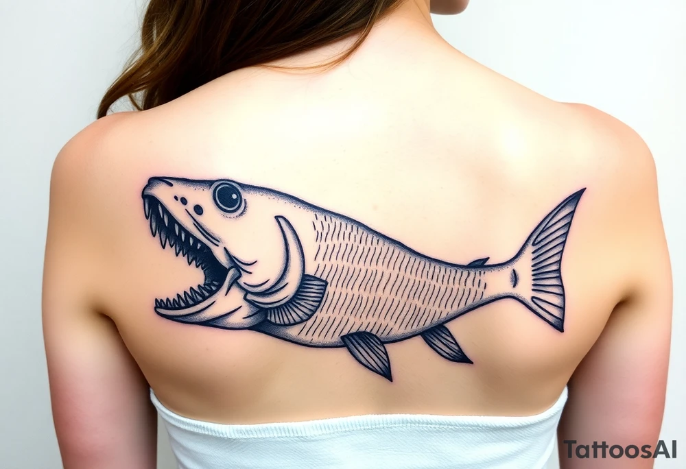 Fish mouth swallowing my arm tattoo idea