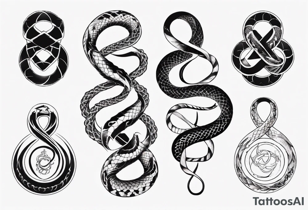 infinity snake tattoo idea