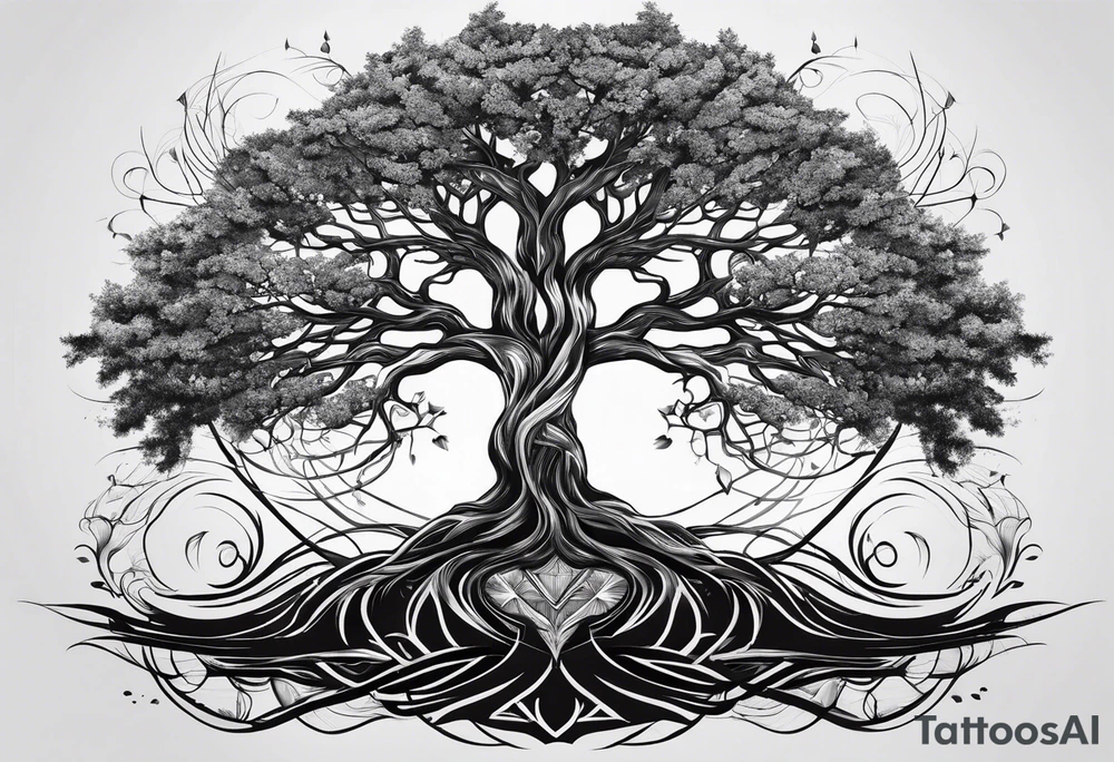 tree of life with long vertical roots
3 line triangles behind tattoo idea tree of life with long vertical roots
3 line triangles behind tattoo idea