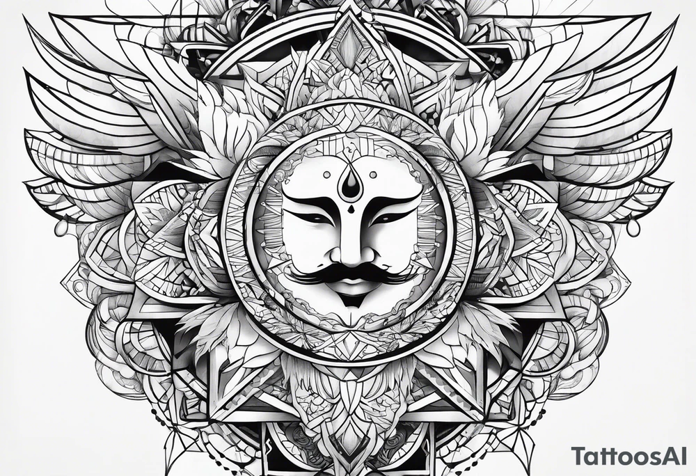 Geometric tattoo idea