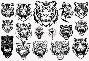 Electricity Tiger forearm tattoo tattoo idea