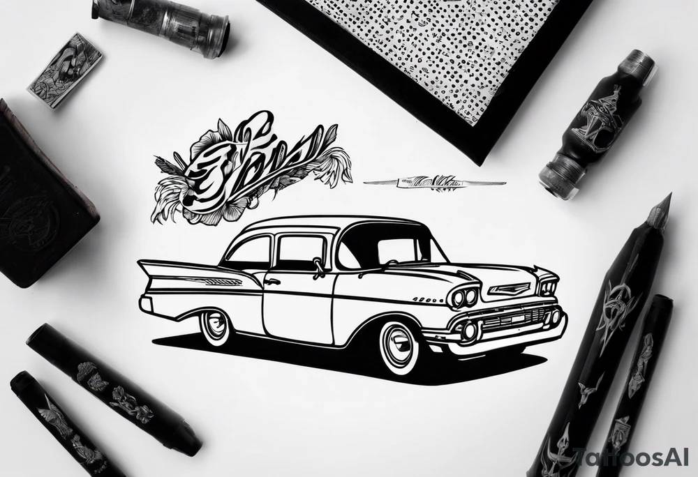 1960 chevy tattoo idea