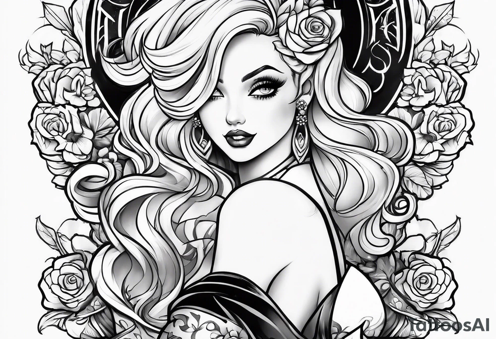 Pinup girls tattoo idea