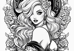 Pinup girls tattoo idea