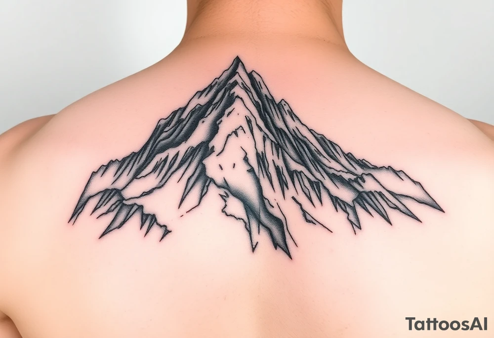 tre cime mountain tattoo idea