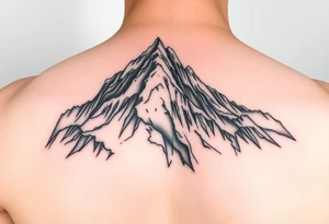 tre cime mountain tattoo idea