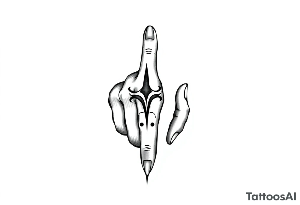 finger tattoo on the finger tattoo idea
