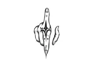 finger tattoo on the finger tattoo idea