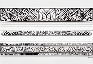 maori tribal  half sleeve tattoo tattoo idea