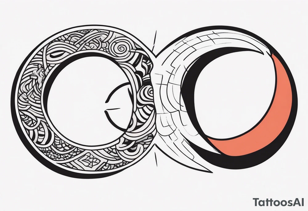 ouroboros cut in half tattoo idea