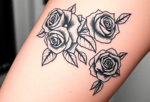 Roses tattoo and gods looking over tattoo idea