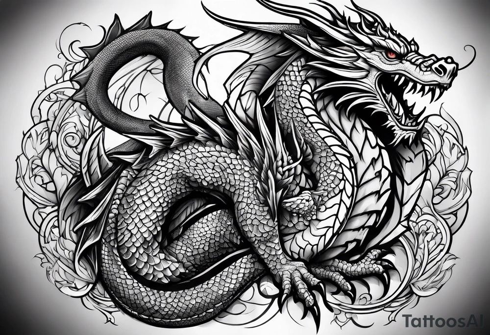 aztech dragon tattoo idea