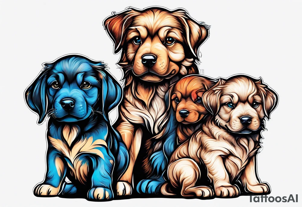 Curberus puppy tattoo idea